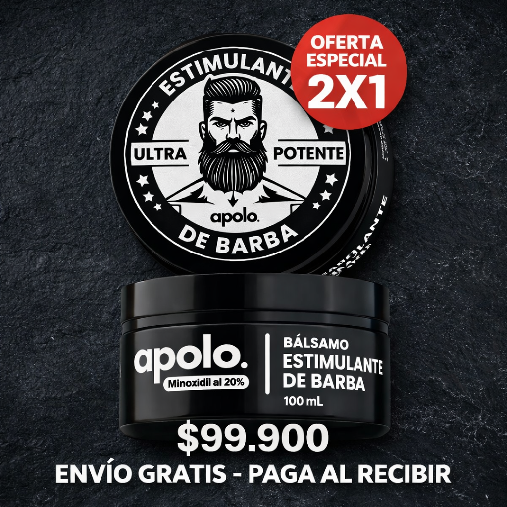 apolo. | Estimulante de Barba Apolo | Dispierta la barba que ya existe en ti. | Oferta 2x1
