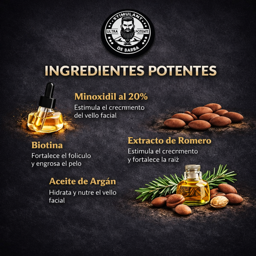 apolo. | Estimulante de Barba Apolo | Dispierta la barba que ya existe en ti. | Oferta 2x1