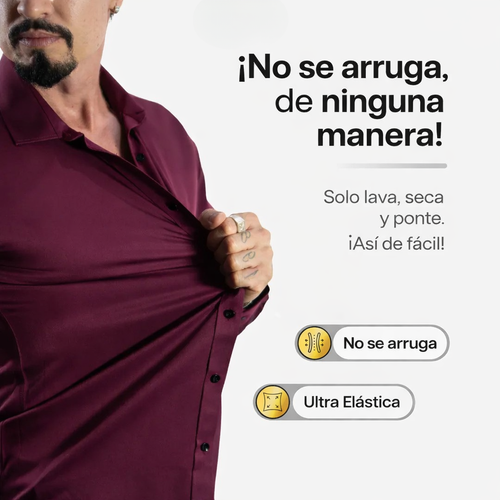 CAMISA NUMMO TRUSTFIT™ ULTRA TECNOLÓGICA | SIN-PLANCHA | OLVÍDATE DE LAS ARRUGAS | COMPRE 1 Y LLÉVATE 2